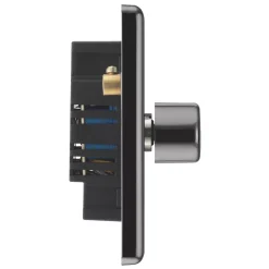 LAP 1-Gang 2-Way LED Dimmer Switch Black Nickel -British General Shop 74067 A4
