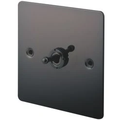 LAP 10AX 1-Gang 2-Way Toggle Switch Black Nickel