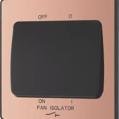 British General Evolve 10A 1-Gang 3-Pole Fan Isolator Switch Copper With Black Inserts 12 British General Evolve 10A 1-Gang 3-Pole Fan Isolator Switch Copper With Black Inserts -British General Shop 743PX A3