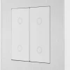 British General Evolve 2-Gang 2-Way LED Double Master Touch Trailing Edge Dimmer Switch Brushed Steel With White Inserts 1 British General Evolve 2-Gang 2-Way LED Double Master Touch Trailing Edge Dimmer Switch Brushed Steel With White Inserts -British General Shop 743PY P