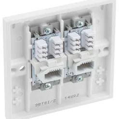 British General 900 Series Slave Telephone Socket White With White Inserts -British General Shop 743XG A2