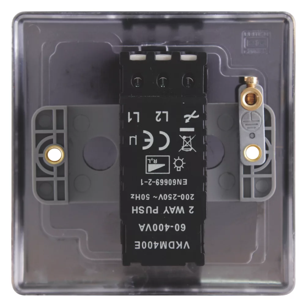 British General Nexus Metal 1-Gang 2-Way LED Dimmer Switch Antique Brass 5 British General Nexus Metal 1-Gang 2-Way LED Dimmer Switch Antique Brass - Image 3