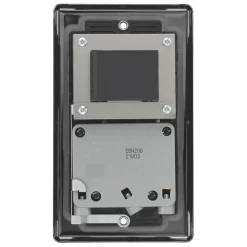 LAP 2-Gang Dual Voltage Shaver Socket 115 / 230V Black Nickel With Black Inserts -British General Shop 74900 A3