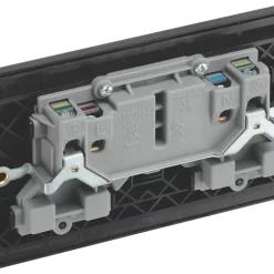 British General Evolve 13A 2-Gang SP Switched Socket Blue With Black Inserts 13 British General Evolve 13A 2-Gang SP Switched Socket Blue With Black Inserts -British General Shop 749RF A4