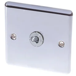 LAP 10AX 1-Gang 2-Way Toggle Switch Polished Chrome