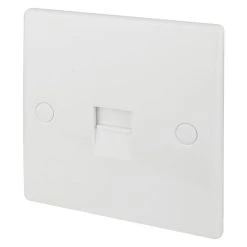 Schneider Electric Ultimate Slimline Master Telephone Socket White