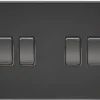 Knightsbridge SF4100MBB 10AX 4-Gang 2-Way Light Switch Matt Black 1 Knightsbridge SF4100MBB 10AX 4-Gang 2-Way Light Switch Matt Black -British General Shop 764TY P