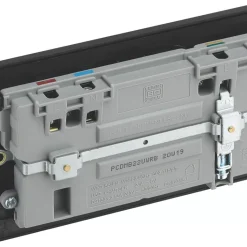 British General Evolve 13A 2-Gang SP Switched Double Socket With WiFi Extender + 2.1A 1-Outlet Type A USB Charger Matt Black With Black Inserts 13 British General Evolve 13A 2-Gang SP Switched Double Socket With WiFi Extender + 2.1A 1-Outlet Type A USB Charger Matt Black With Black Inserts -British General Shop 765RF A4