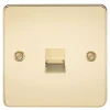 Knightsbridge FP7400PB Slave Telephone Socket Polished Brass -British General Shop 771TY P