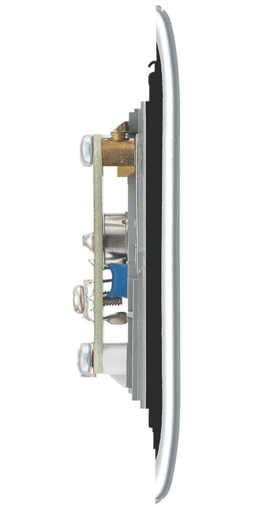 British General NEXUS METAL 2-Gang Duplex TV Socket Polished Chrome 6 British General NEXUS METAL 2-Gang Duplex TV Socket Polished Chrome - Image 4