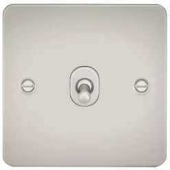 Knightsbridge FP1TOGPL 10AX 1-Gang 2-Way Light Switch Pearl