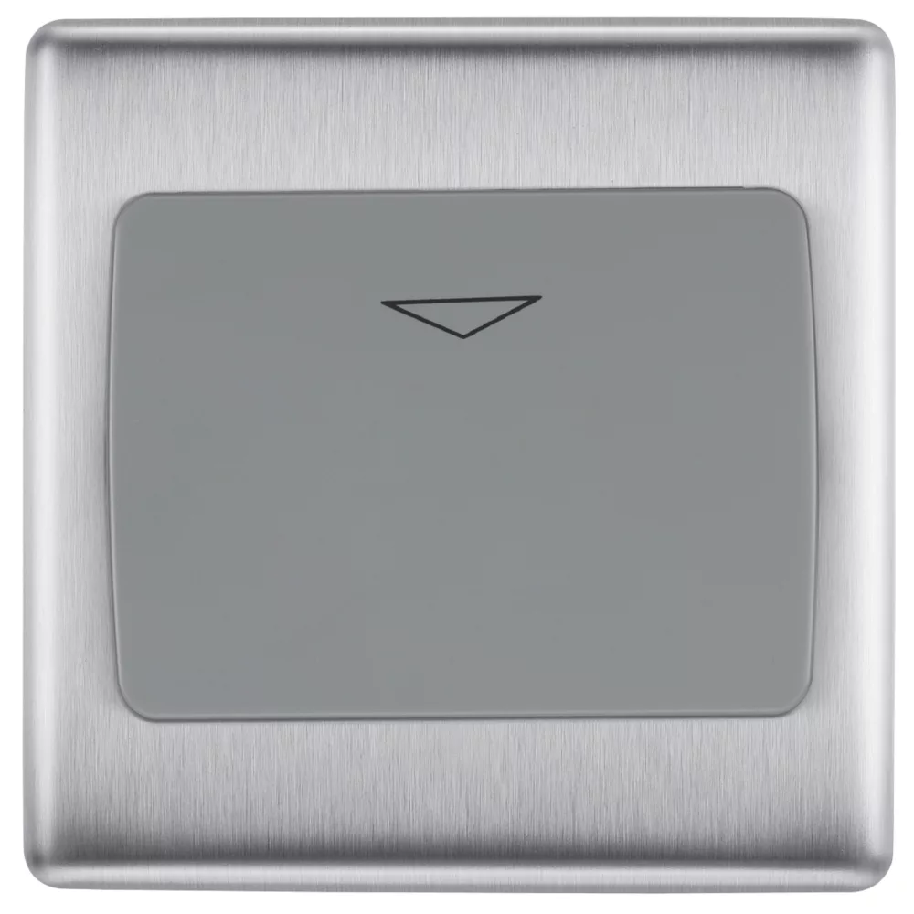 British General Nexus Metal 16A Key Card Switch Brushed Steel 4 British General Nexus Metal 16A Key Card Switch Brushed Steel - Image 2