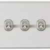 Knightsbridge CSTOG3BC 10AX 3-Gang 2-Way Light Switch Brushed Chrome 2 Knightsbridge CSTOG3BC 10AX 3-Gang 2-Way Light Switch Brushed Chrome -British General Shop 778TY P