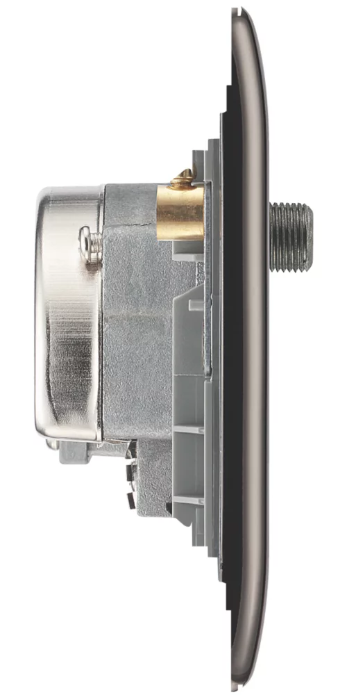 British General NEXUS METAL 2-Gang Triplex TV Socket Black Nickel 6 British General NEXUS METAL 2-Gang Triplex TV Socket Black Nickel - Image 4