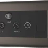 British General NEXUS METAL 2-Gang Triplex TV Socket Black Nickel -British General Shop 779XF P