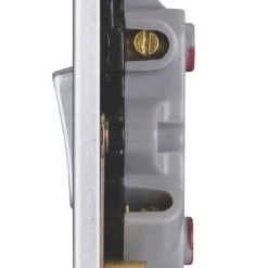 Schneider Electric Ultimate Low Profile 20AX 1-Gang DP Control Switch Brushed Chrome With Neon With Black Inserts -British General Shop 7863J A3