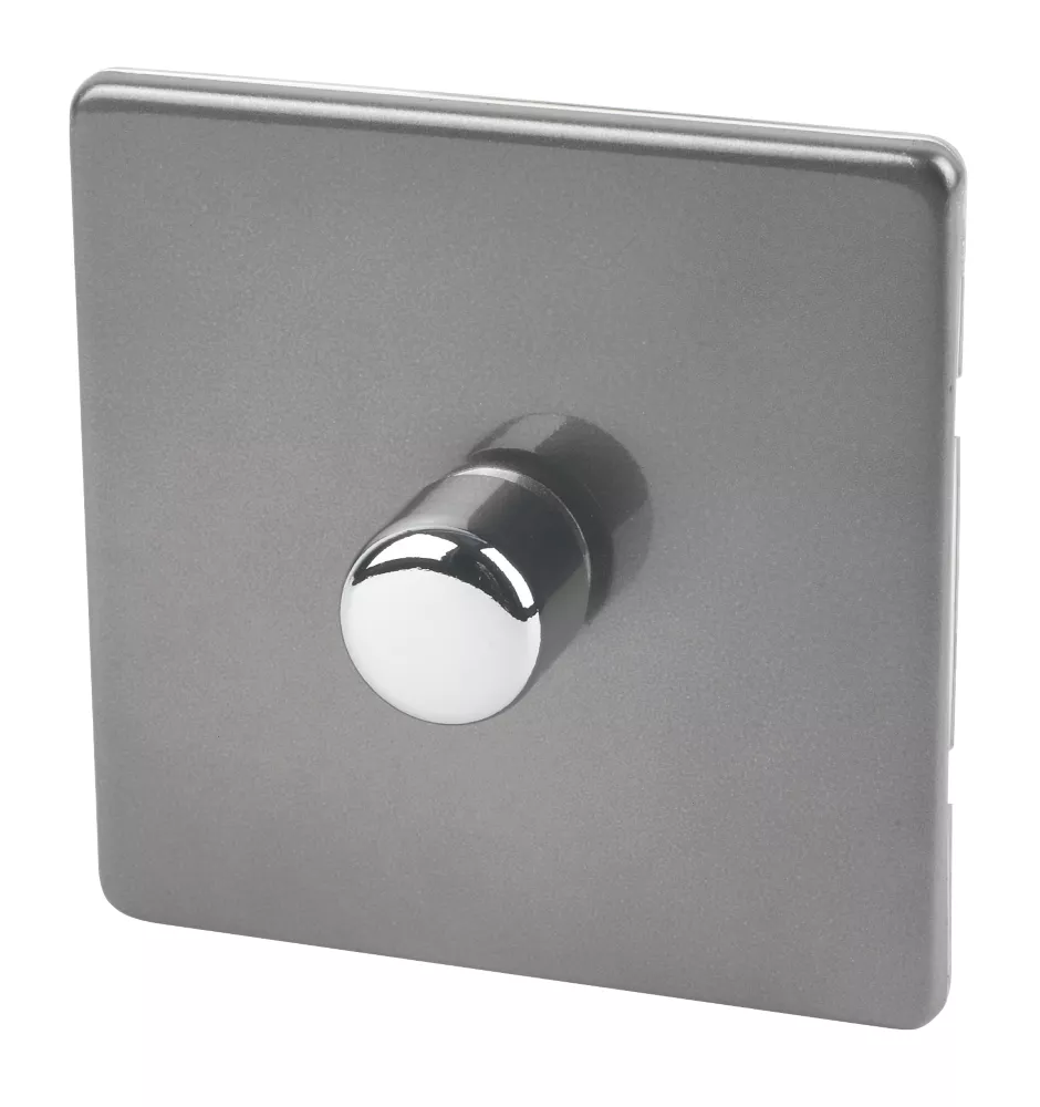 Varilight V-Pro 1-Gang 2-Way LED Dimmer Switch Slate Grey 3 Varilight V-Pro 1-Gang 2-Way LED Dimmer Switch Slate Grey