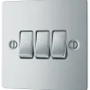 LAP 10AX 3-Gang 2-Way Light Switch Polished Chrome 2 LAP 10AX 3-Gang 2-Way Light Switch Polished Chrome -British General Shop 78977 P