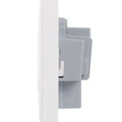 Schneider Electric Lisse 13A 1-Gang Unswitched Plug Socket White -British General Shop 7950J A2