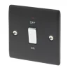 British General Nexus Metal 20A 1-Gang DP Control Switch Matt Black With LED With White Inserts 1 British General Nexus Metal 20A 1-Gang DP Control Switch Matt Black With LED With White Inserts -British General Shop 79666 P