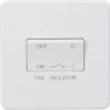 Knightsbridge SF1100MW 10AX 1-Gang TP Fan Isolator Switch Matt White -British General Shop 806TX P