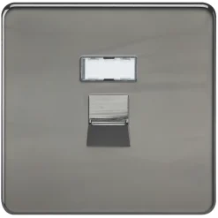 Knightsbridge SFRJ45BN RJ45 Ethernet Socket Black Nickel