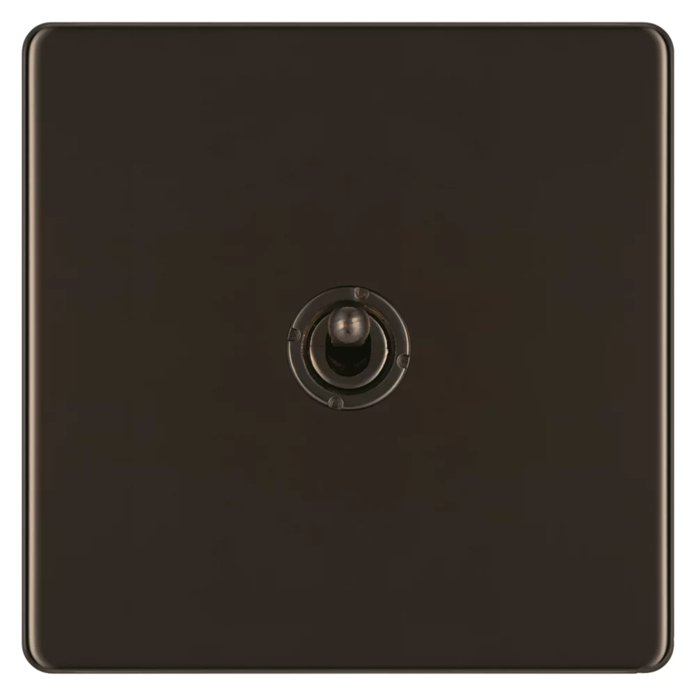 LAP 20A 16AX 1-Gang 2-Way Toggle Switch Black Nickel 4 LAP 20A 16AX 1-Gang 2-Way Toggle Switch Black Nickel - Image 2