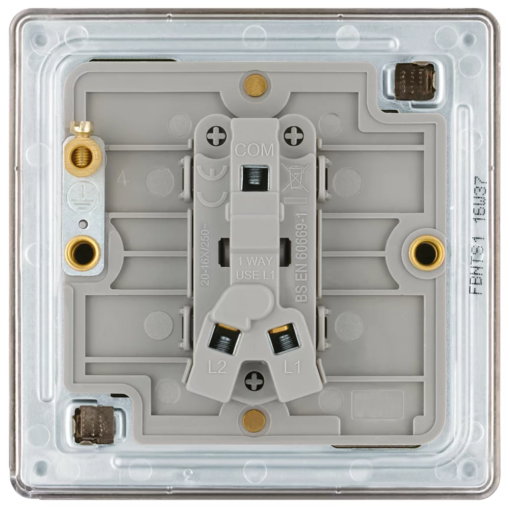LAP 20A 16AX 1-Gang 2-Way Toggle Switch Black Nickel 6 LAP 20A 16AX 1-Gang 2-Way Toggle Switch Black Nickel - Image 4
