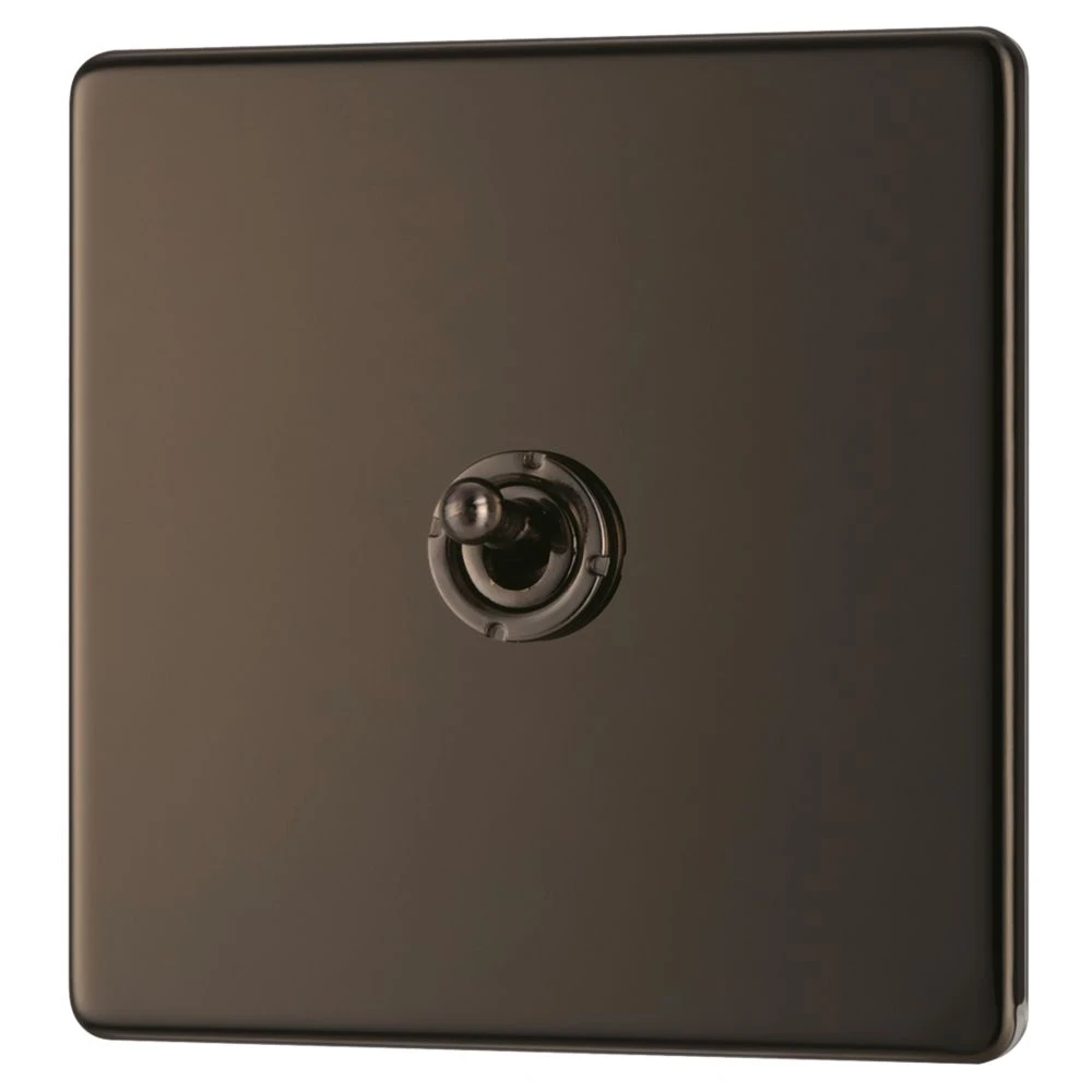 LAP 20A 16AX 1-Gang 2-Way Toggle Switch Black Nickel 3 LAP 20A 16AX 1-Gang 2-Way Toggle Switch Black Nickel