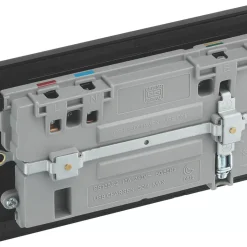 British General Evolve 13A 2-Gang SP Switched Socket + 3A 2-Outlet Type A & C USB Charger Black With Black Inserts 13 British General Evolve 13A 2-Gang SP Switched Socket + 3A 2-Outlet Type A & C USB Charger Black With Black Inserts -British General Shop 810RF A4