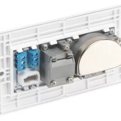 British General 800 Series 2-Gang Triplex TV Socket White 8 British General 800 Series 2-Gang Triplex TV Socket White -British General Shop 813XF A2