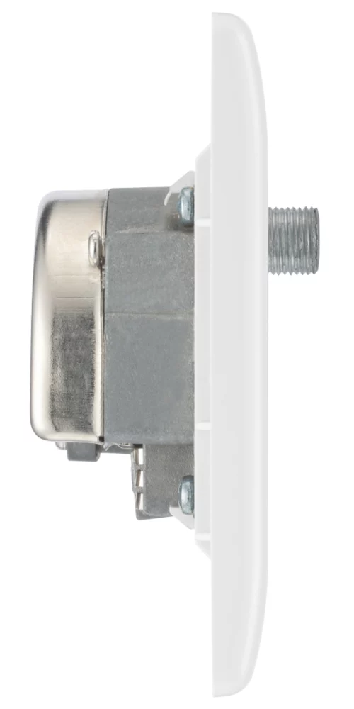 British General 800 Series 2-Gang Triplex TV Socket White 6 British General 800 Series 2-Gang Triplex TV Socket White - Image 4