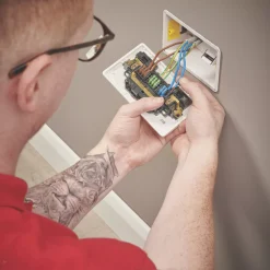 MK Logic Plus Rapid Fix 13A 2-Gang DP Switched Socket White With White Inserts -British General Shop 814PH A3