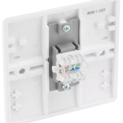 British General 800 Series RJ45 Ethernet Socket White With White Inserts -British General Shop 815XG A2