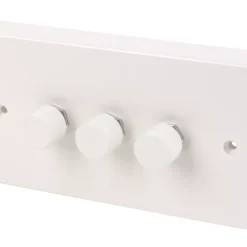 Varilight V-Dim 3-Gang 2-Way Dimmer Switch White