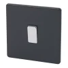 Varilight 10AX 1-Gang Intermediate Switch Jet Black -British General Shop 82074 P