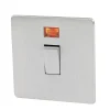 Crabtree Platinum 20A 1-Gang DP Control Switch Satin Chrome With Neon 1 Crabtree Platinum 20A 1-Gang DP Control Switch Satin Chrome With Neon -British General Shop 82087 P