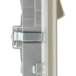 British General Nexus Metal 13A 2-Gang SP Switched Socket + 3.1A 2-Outlet Type A USB Charger Pearl Nickel With White Inserts -British General Shop 8208P A6