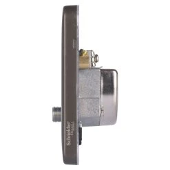 Schneider Electric Lisse Deco 1-Gang Triplex Multimedia Socket Mocha Bronze With Black Inserts -British General Shop 820FF A2