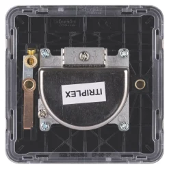 Schneider Electric Lisse Deco 1-Gang Triplex Multimedia Socket Mocha Bronze With Black Inserts -British General Shop 820FF A3