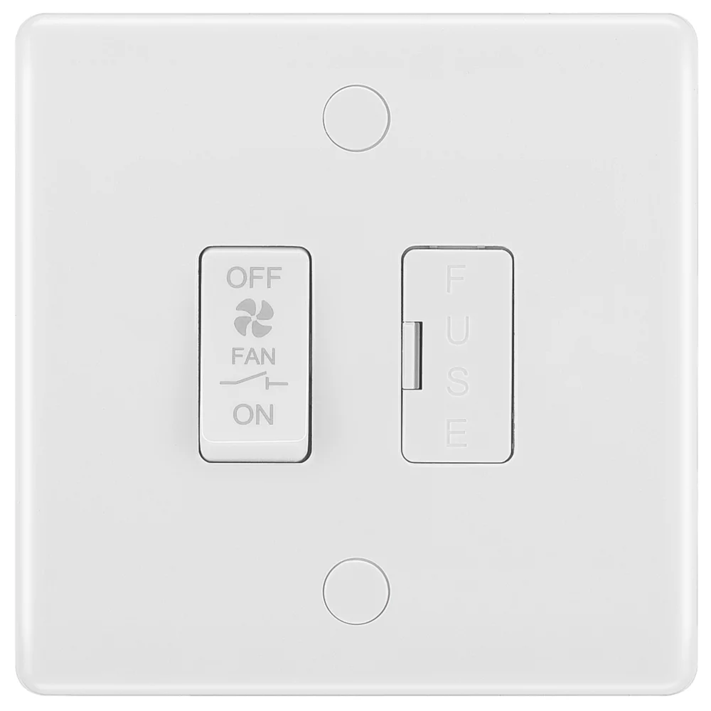 British General 800 Series 10A 1-Gang 3-Pole Fan Isolator Switch White 4 British General 800 Series 10A 1-Gang 3-Pole Fan Isolator Switch White - Image 2