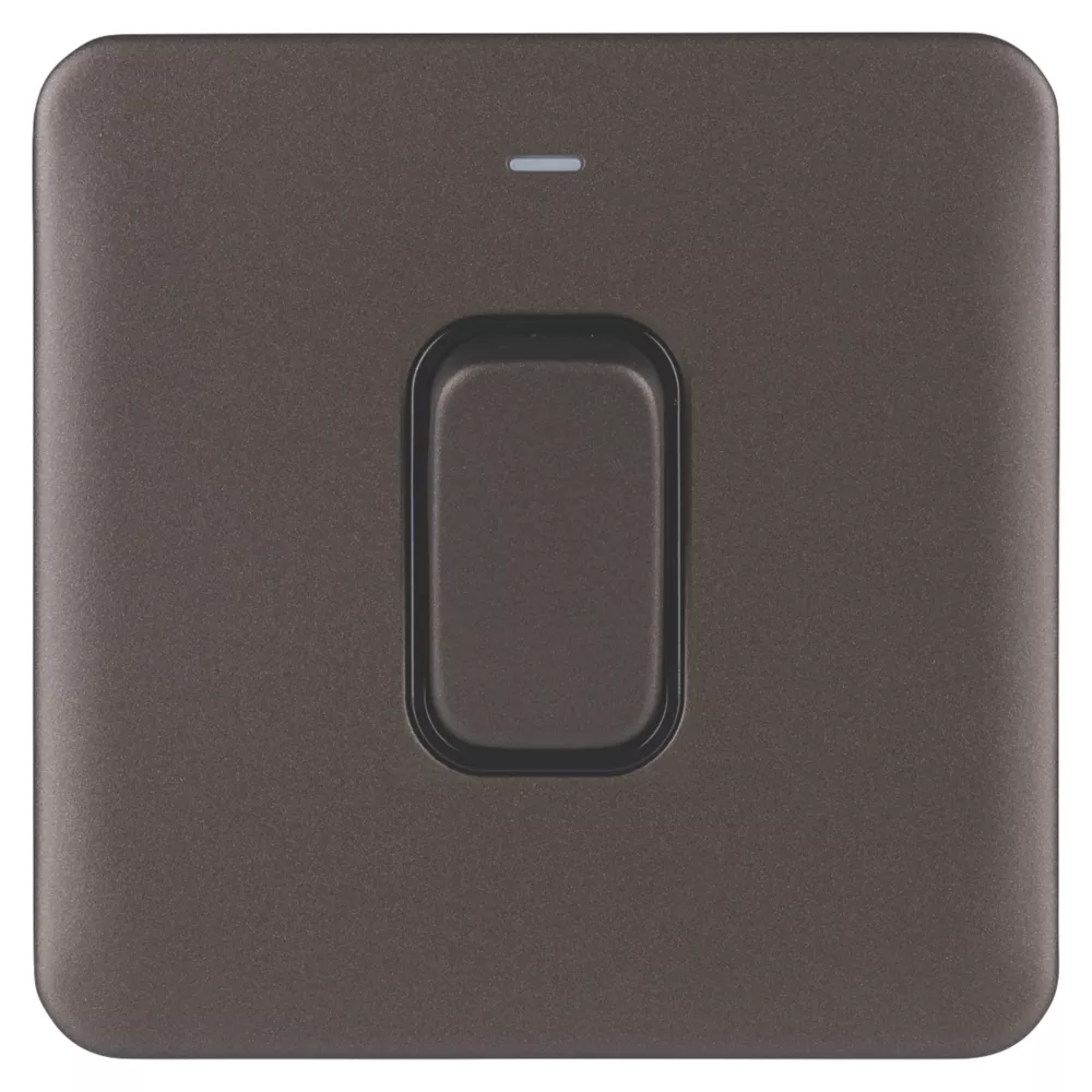 Schneider Electric Lisse Deco 50A 1-Gang DP Cooker Switch Mocha Bronze With LED With Black Inserts 4 Schneider Electric Lisse Deco 50A 1-Gang DP Cooker Switch Mocha Bronze With LED With Black Inserts - Image 2