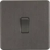 Knightsbridge SF8341SB 20A 1-Gang DP Control Switch Smoked Bronze -British General Shop 827TY P