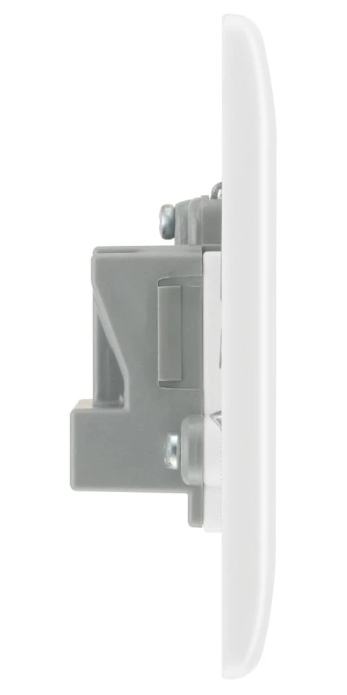 British General 800 Series 5A 1-Gang Unswitched Round Pin Socket White With White Inserts 6 British General 800 Series 5A 1-Gang Unswitched Round Pin Socket White With White Inserts - Image 4