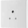 British General 800 Series 5A 1-Gang Unswitched Round Pin Socket White With White Inserts 2 British General 800 Series 5A 1-Gang Unswitched Round Pin Socket White With White Inserts -British General Shop 828XG P