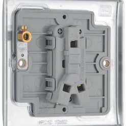British General Nexus Metal 10AX 1-Gang 2-Way Light Switch Polished Chrome -British General Shop 830FT A5