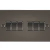 Knightsbridge FP4200GM 10AX 6-Gang 2-Way Light Switch Gunmetal