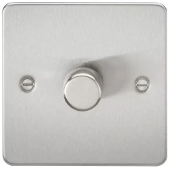 Knightsbridge FP2181BC 1-Gang 2-Way LED Dimmer Switch Brushed Chrome