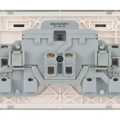 Schneider Electric Lisse Deco 13A 2-Gang SP Switched Plug Socket Polished Chrome With White Inserts 9 Schneider Electric Lisse Deco 13A 2-Gang SP Switched Plug Socket Polished Chrome With White Inserts -British General Shop 842FF A3