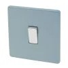 Varilight 10AX 1-Gang 2-Way Light Switch Sky Blue -British General Shop 8431F P